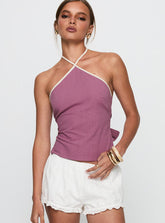Carmelah Top Purple / White