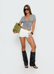 Two Lovers Low Rise Short White