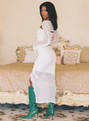 Maxton Ruffle Maxi Skirt Ivory