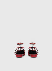 Ballet Club Flats Red