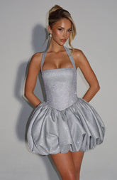 Araminta Mini Dress - Silver