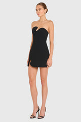Strapless Puzzle Mini Dress