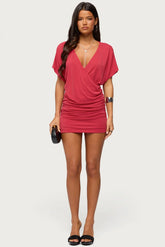 Yaara Wrap Mini Dress