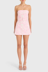 Fae Dress in Toile Brocade