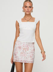 Gemelli Mini Skirt Floral
