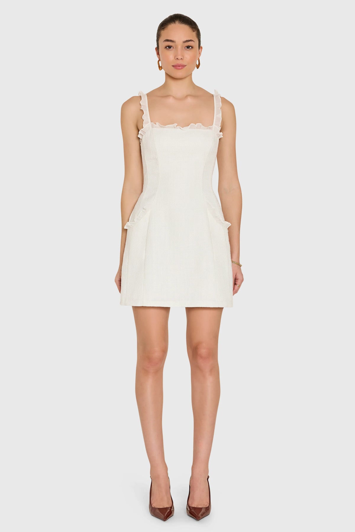 Andreina Dress in Camellia Tweed