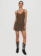 Laurette Mini Dress Brown