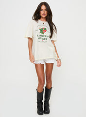 Local Produce Oversized Tee White