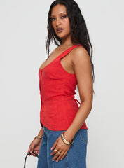 Spirito Vest Top Red