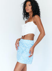 Selby Mini Skirt Baby Blue