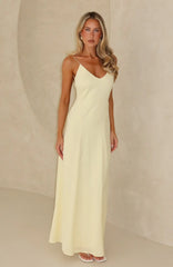 So Lovely Maxi Dress Lemon