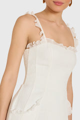 Andreina Dress in Camellia Tweed