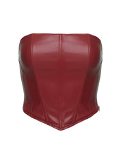 Batesville Strapless Top Red