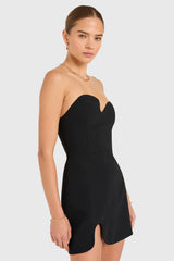 Strapless Puzzle Mini Dress