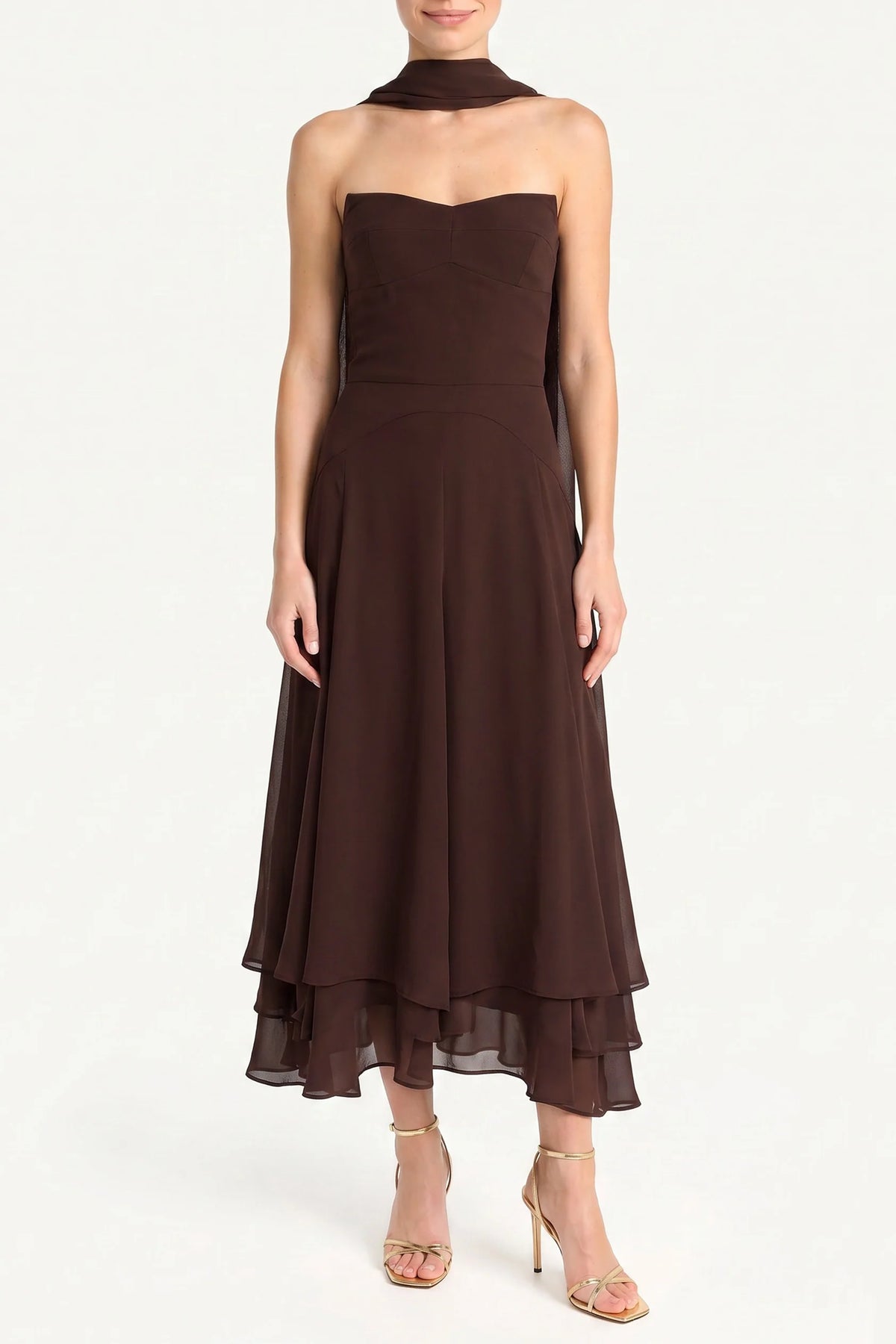 Monterey Dress With Scarf